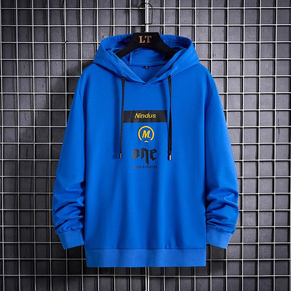 

casual sweater men's hoodie 2021 autumn youth fashion street loose hooded men, Black;white