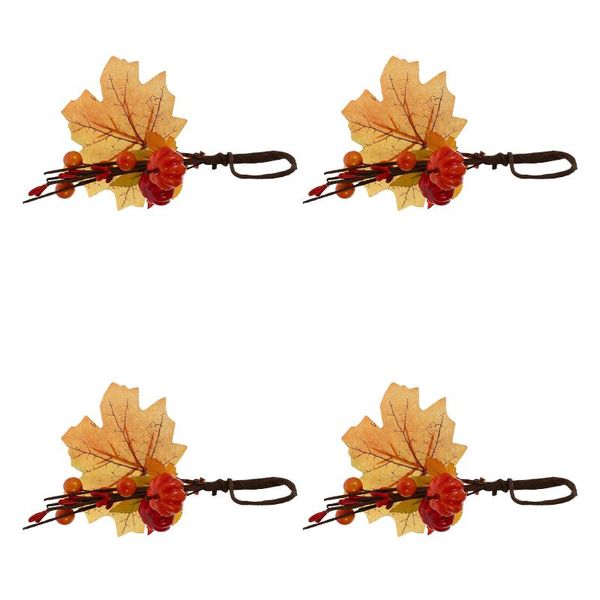 

napkin rings 4pcs dinning table buckle festival party ring adornment
