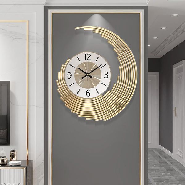 

luxurious modern simple silence wall clocks nordic style gold fashion creativity reloj pared decorate art ek50bgz