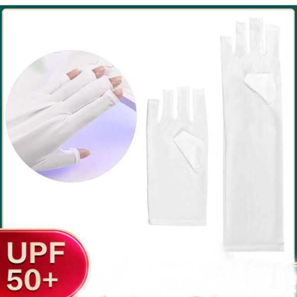 

nail art equipment 1 pair lamp radiation gloves manicure dryer fashion women anti uv led nails light tool, Silver