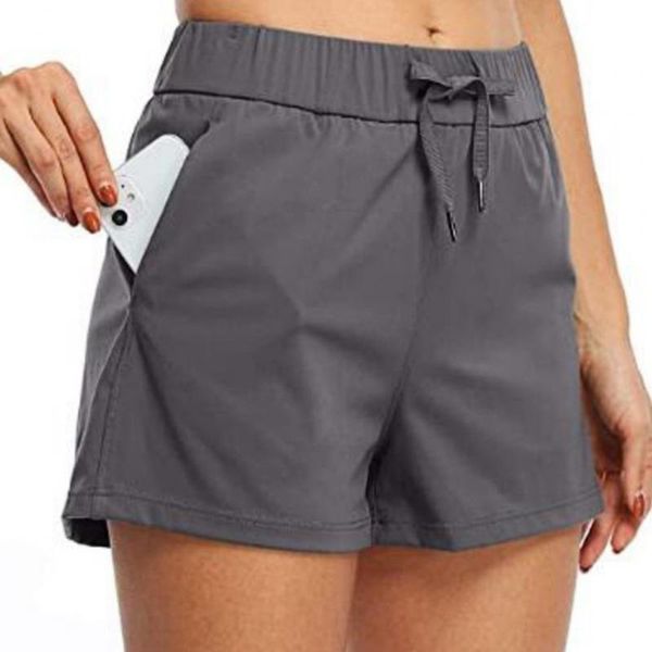 

women's shorts women high waist lounge pockets solid color elastic ladies casual streetwear vetement femme 2021, White;black