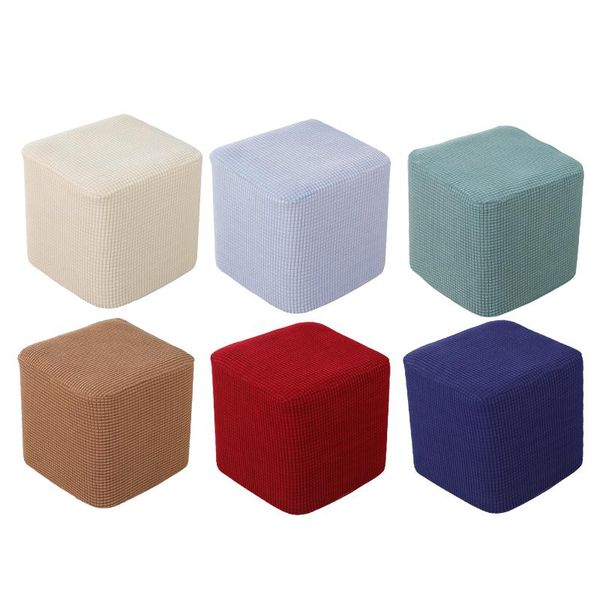 

polyester chair cover for 10"-13" stretch ottoman slipcover footstool footrest living room soft covers