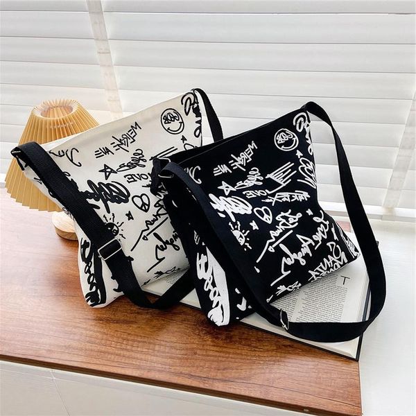 

large-capacity red canvas bag 2021 portable trend female korean version of the net student new shoulder nogfr
