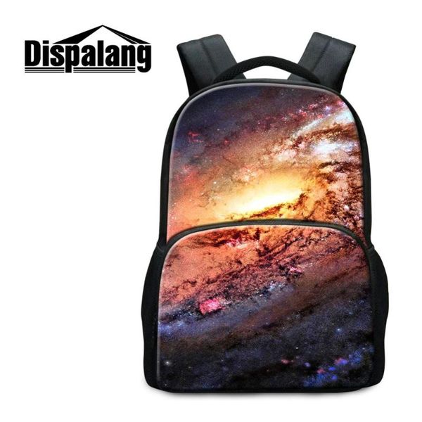 

backpack dispalang lapbackpacks for men school bookbag student boy's colorful rucksack coolest mochila galaxy pattern on dailybag