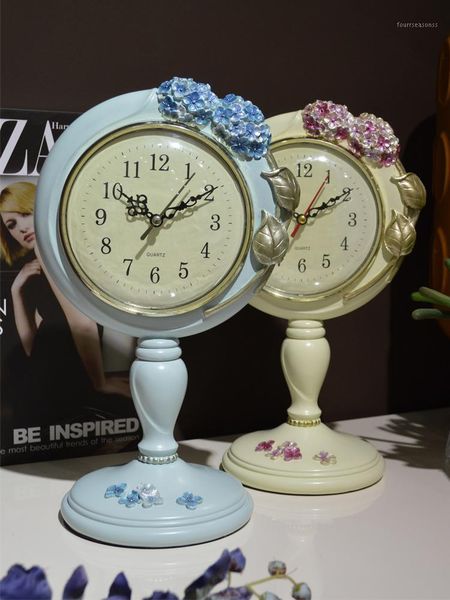 

desk & table clocks handmade clock resin craft household decor retro model deskhandicraft furnishing article1