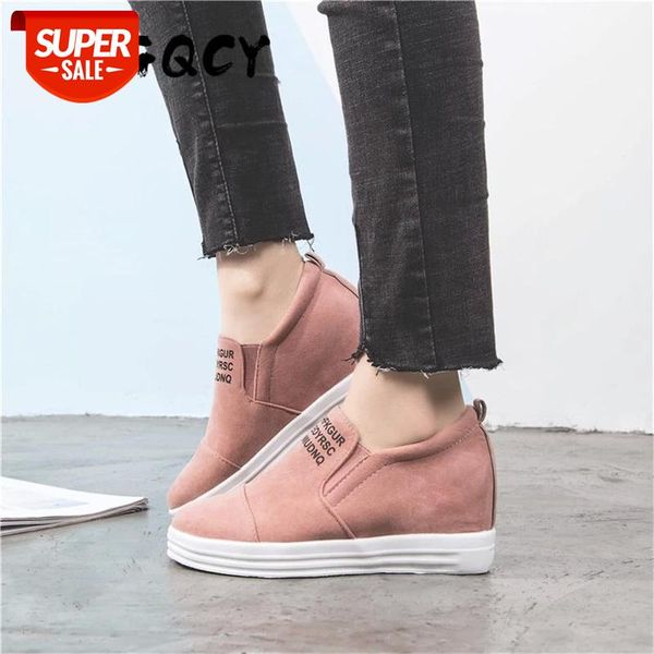 

Women Ankle Boots 2019 Spring Autumn Breathable Wedges Platform Vulcanize Shoes Woman Women Suede Casual Shoes Tenis Feminino #B10x