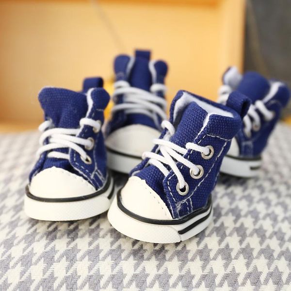 

dog apparel denim blue pet shoes spring winter 4pcs/set boot anti-slip xs xl for small animal product chihuahua yorkshire pugs