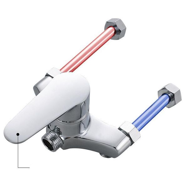 

bathroom shower sets 1pcs electric water heater mixing valve u-shaped faucet copper g1/2'' accessories and cold