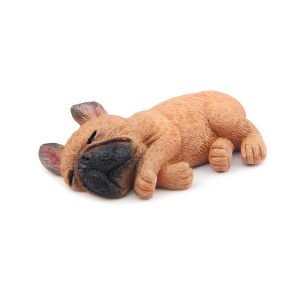 

fridge magnets 3d french magnet sleeping dog refrigerator whiteboard for office home decoration (dark brown)