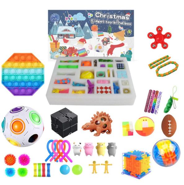 party favor Fidget Toys Pack Anti Stress Spielzeug Set Marmor Relief Geschenk für Erwachsene Mädchen Kinder Sensorische Antistress Relief Blind Box Weihnachtsgeschenke