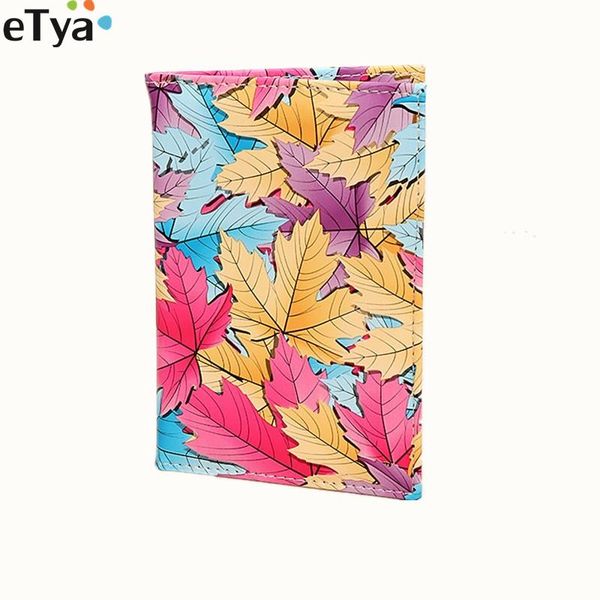 

card holders etya fashion pu leather colourful women passport cover female holder wallet organizer case pouch, Brown;gray