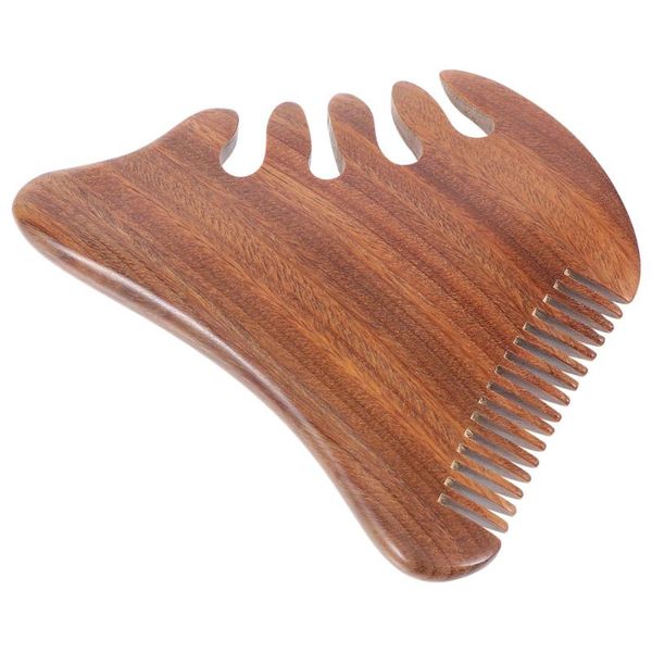 

hair brushes 1pc wood comb wooden massager head scalp tool gift, Silver