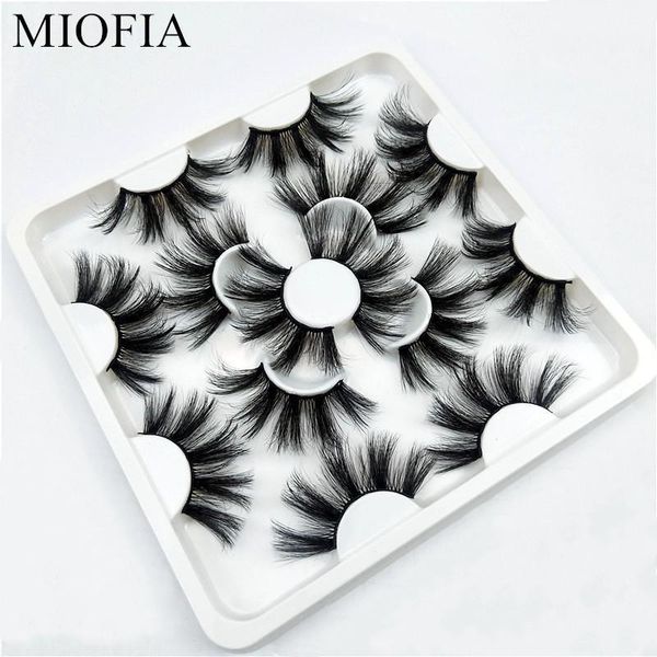 

7/pairs 25mm eyelashes 3d soft and thick mink handmade false makeup eyelash extension tool1