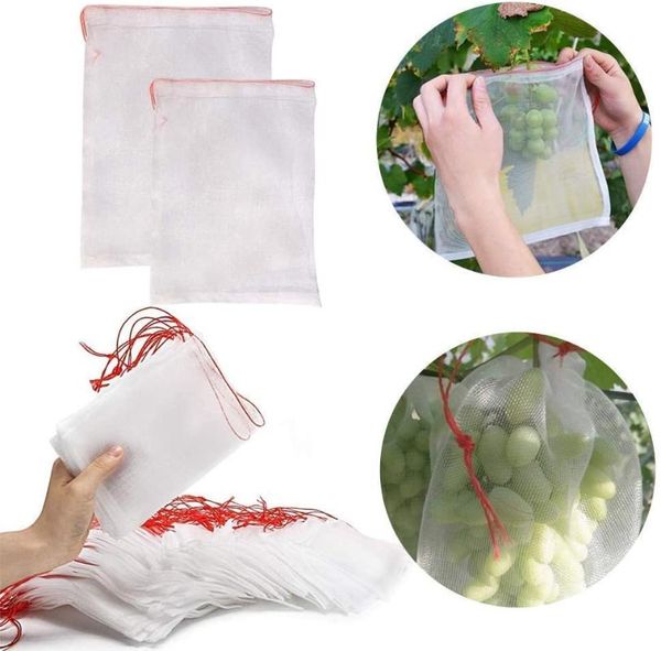 

other garden supplies 50pcs/set netting bags vegetable grapes apples fruit protection bag agricultural pest control anti-bird mesh grape