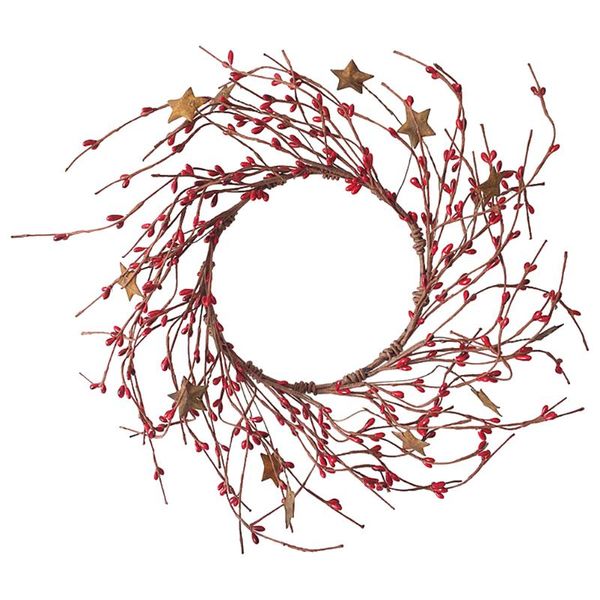 

decorative flowers & wreaths 1pc christmas garland hanging wreath door decoration party supply (red)