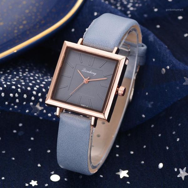 

wristwatches women wrist leather watch luxury quartz ladies simple fashion multi-color belt 2021 relogio feminino gift10.28, Slivery;brown