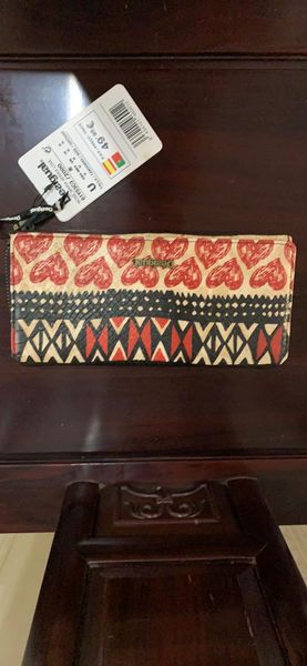 

wholesale original spain laugised long pu wallet for ladies, Red;black