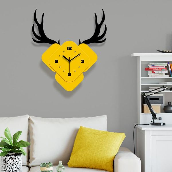 

wall clocks european and american fashion moose creative swing clock, quiet personality quartz home decoration clock