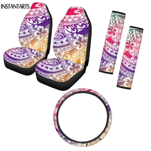 

car seat covers instantarts gradient polynesian prints universal protector stylish steering wheel easy clean belt