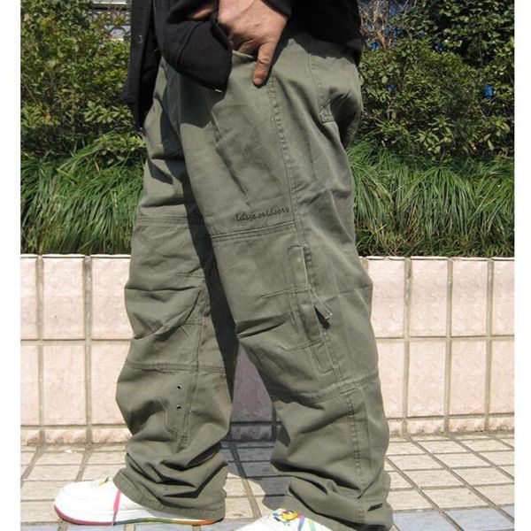 

men's pants casual pants, loose for running, Black