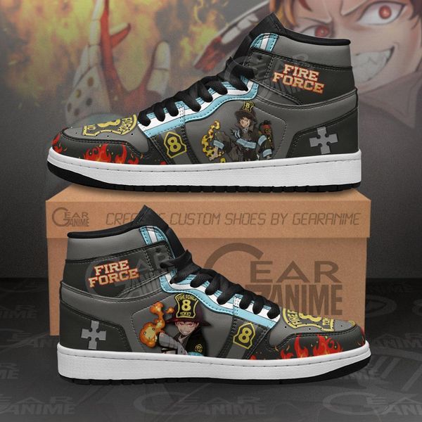 

fire force shinra kusakabe sneakers custom anime sho
