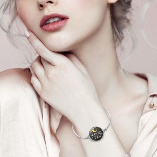 

charm bracelets exquisite girl luxurious 2021 women's fashion trendy printed metal bracelet for friends lover value gifts#3, Golden;silver