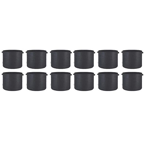 

planters & pots 12 pack 10 gallon grow bags potato tomato vegetable plant growth bag garden fabric aeration container