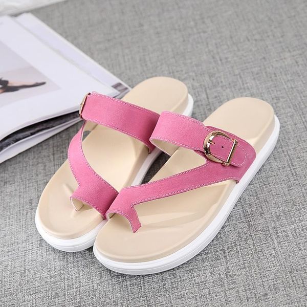 

slippers fires women solid color casual sandals female comfortable pu leather flat shoes ladies outdoot non-slip, Black