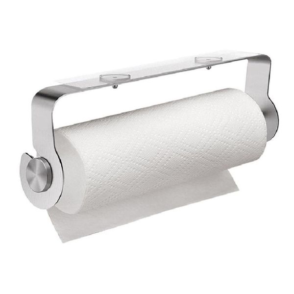 

tissue boxes & napkins 1 pc holder fashion no drilling simple stainless steel paper towel organizer for bathroom toilet kitchen