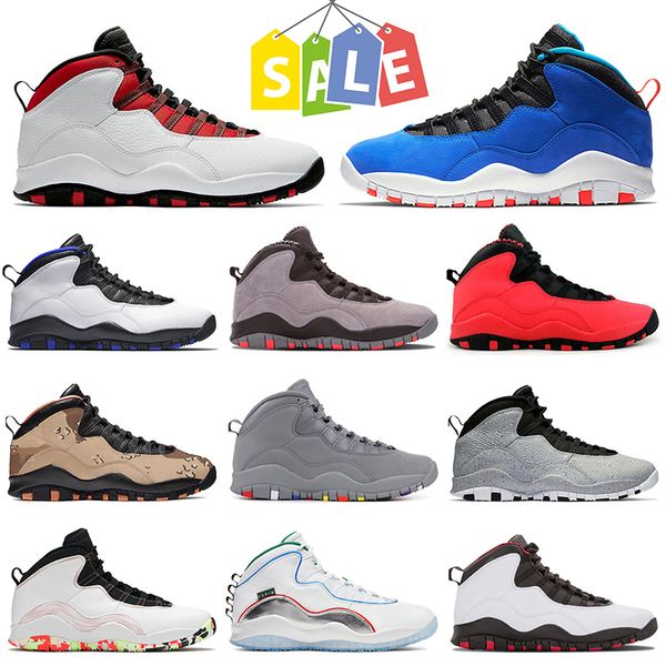 

2022 new 10 10s jumpman mens basketball shoes high og westbrook tinker orlando gs fusion red cool grey wings ember glow chicago cement sport