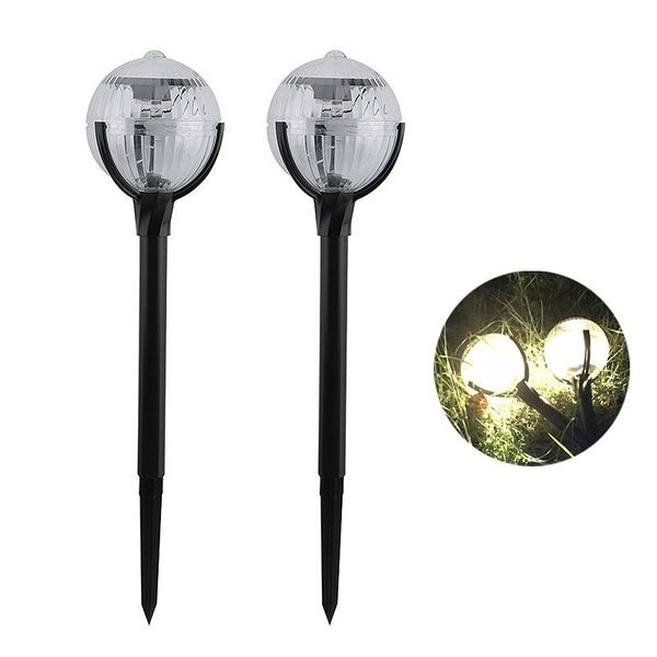 

pcs outdoor solar globe light stakes led landscape pathway wall lamps