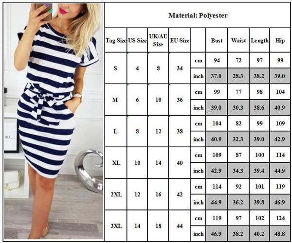 

crew neck short sleeve women dresses midi summer casual striped tunic sundress, Black;gray