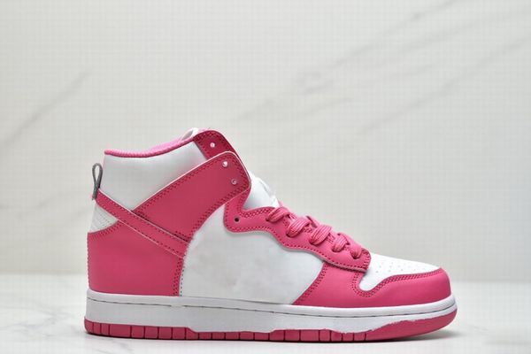 

with box 2022 high pink prime basketball shoes men women white pink sneaker