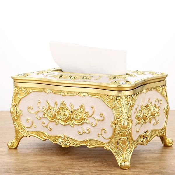 

tissue boxes & napkins nordic with cover creative box electroplating process living room home napkin holder bedroom ornament