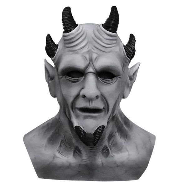 

party masks sin of pride hexagon demon mask grey devil latex cosplay props halloween