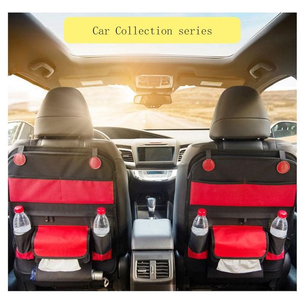 

car organizer seat back foldable table tray travel storage bag dining