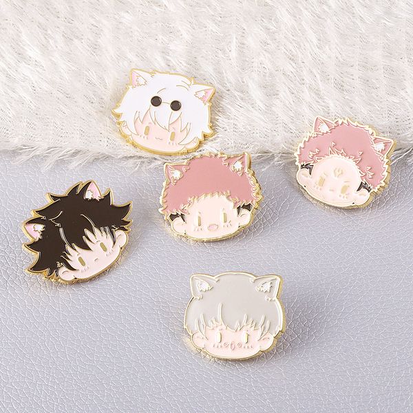 

Jujutsu Kaisen Pink Series Avatar Animation Brooch A Set Of Five High Quality Alloy Fashion Collections for Fans