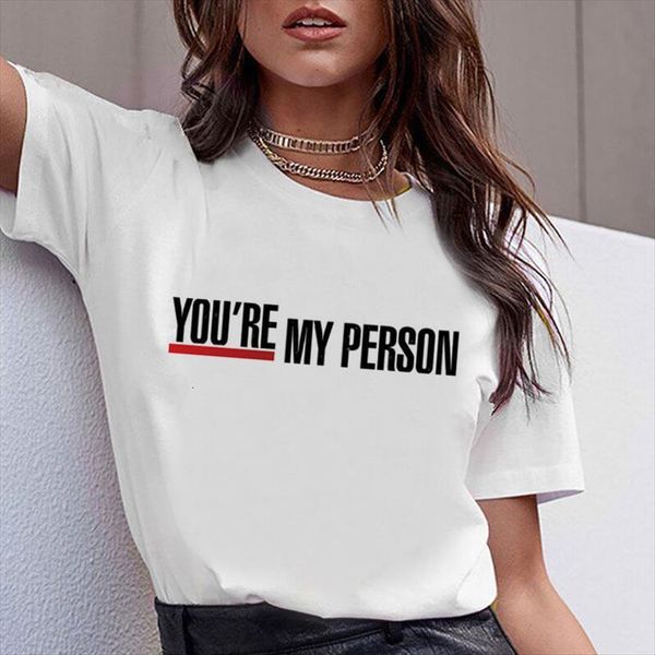 

youre my person letter womens t shirt 90s harajuku ullzang fashion tee korean female, White