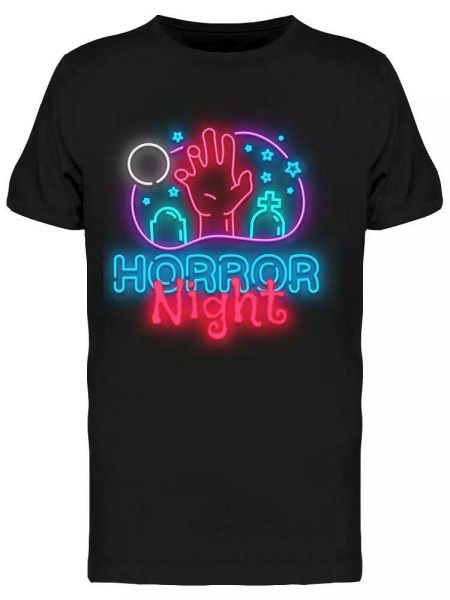

Horror Night Design Tee Men's -Image by Shutterstock, White;black