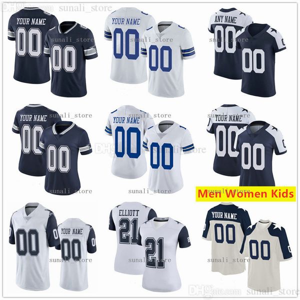 

stitched football jerseys dalton schultz eric tyron terence steele william sweet darian thompson connor williams donovan wilson greg zuerlei, Black;red