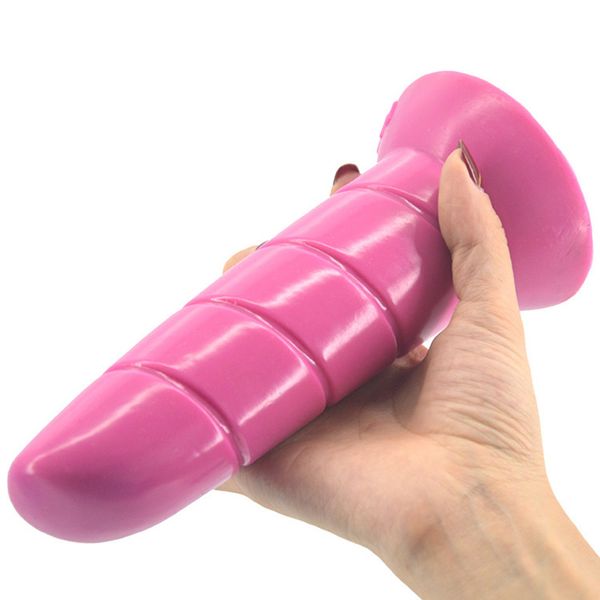 Massaggio Spina anale in silicone Spessore massimo 5,1 cm Dildo per donne Giocattoli adulti del sesso Bastone per masturbazione Massaggio Vagina