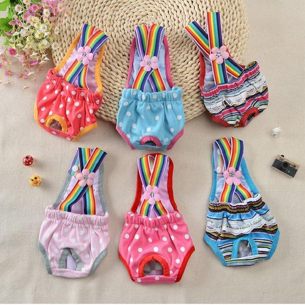 

dog apparel cute pet physiological pants washable female strap diaper shorts panty puppy kitten underwear briefs