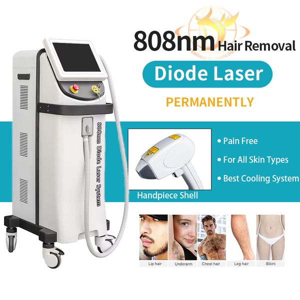 Máquina de remoção de cabelo de diodo a laser 808nm