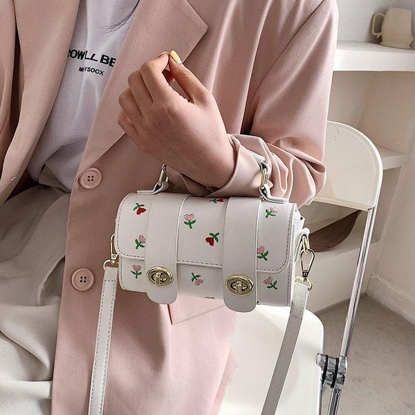 

cross body 2021 women's designer stickers toth bread bags luxury double lock crossbody pu leather shoulder female handbags purses