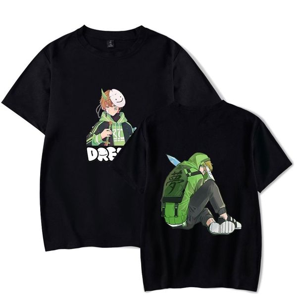 

2021 dreamwastaken round neck trendsetter casual loose men's and women's short sleeve t-shirt, White;black