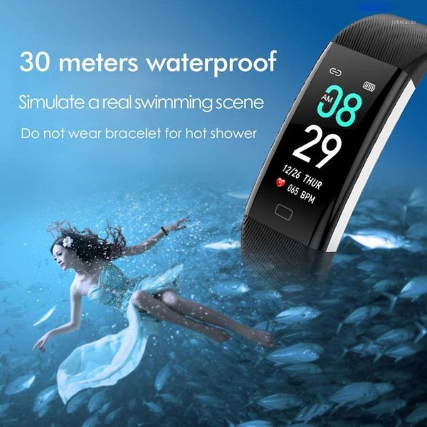 

smart wristbands f07max detachable touch sleeping usb rechargeable color screen waterproof sports heart rate bracelet monitoring1