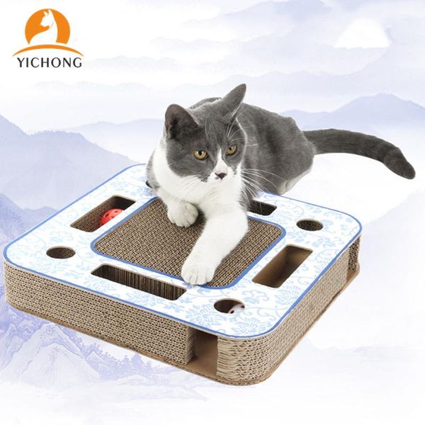 

cat toys yichong cat's claw sharpener large size corrugated paper nest scratch board funny kitten toy yc267