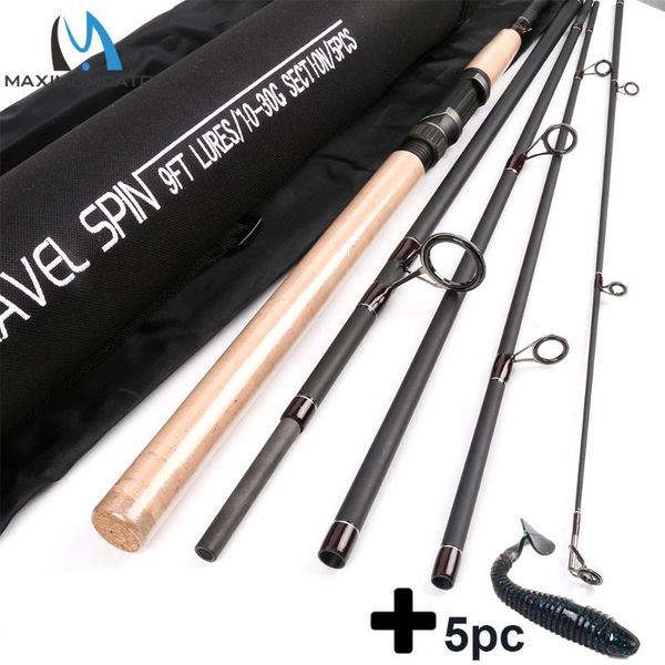 

maximumcatch travel spin fishing rod 9ft 5sec lure weight 10-30g with cordura tube spinning for boat rods