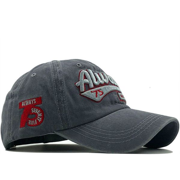 

ball cap washed cotton 3d embroidery 75 letter fishing baseball, Blue;gray