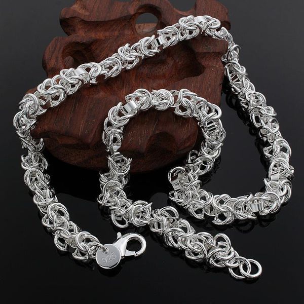 

chains classic men's 7mm necklace 925 sterling silver fine charms fashion luxury jewelry wedding party christmas gifts
